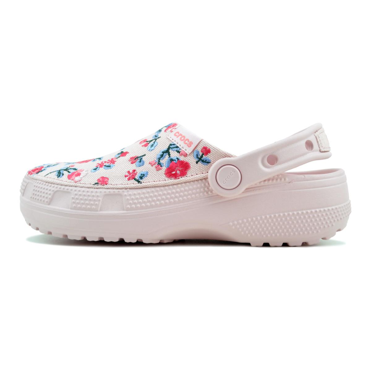 まかろん crocs（クロックス） crocs CLASSIC CRAFTED FLORALL COTTON CANDY