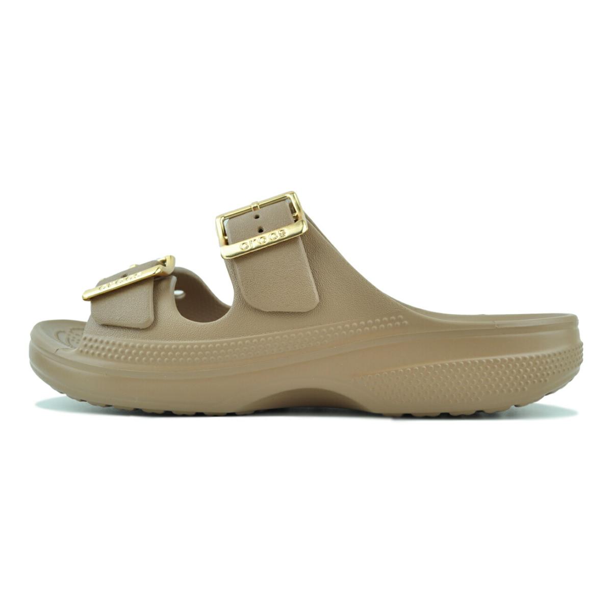 crocs（クロックス） crocs SATURDAY METALLIC BUCKLE SANDAL W SEPIA