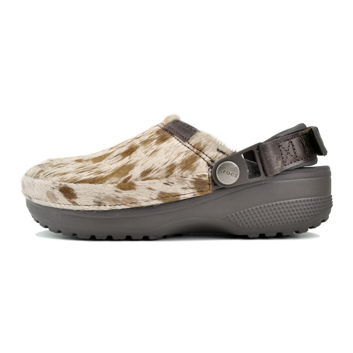 crocs（クロックス） crocs CRAFTED PONY HAIR CLOG ESPRESSO 214047
