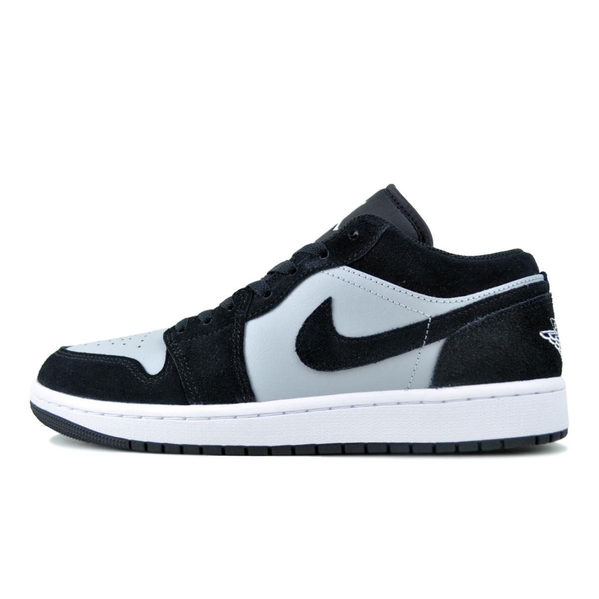 28.5cmワイド ナイキ FI バミューダ ライトグレー ブラック エア ジョーダン 1 NIKE AIR JORDAN LOW blk/wht-lt smoke grey 553558