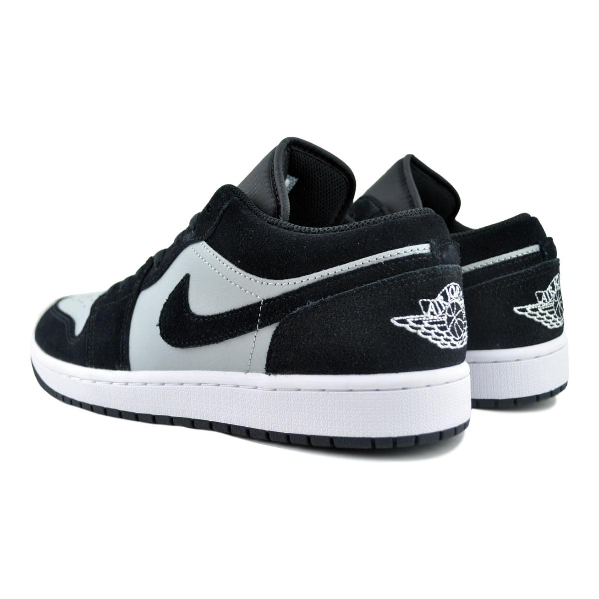 エア ジョーダン 1 NIKE AIR JORDAN LOW blk/wht-lt smoke grey 553558