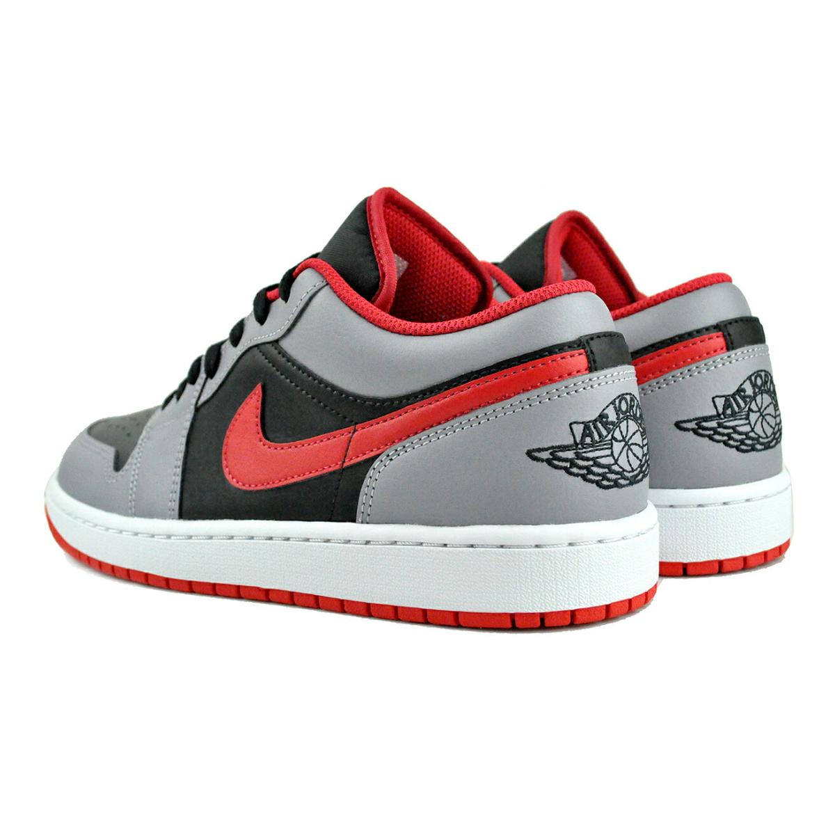 NIKE（ナイキ） NIKE AIR JORDAN 1 LOW blk/fire red-cement grey