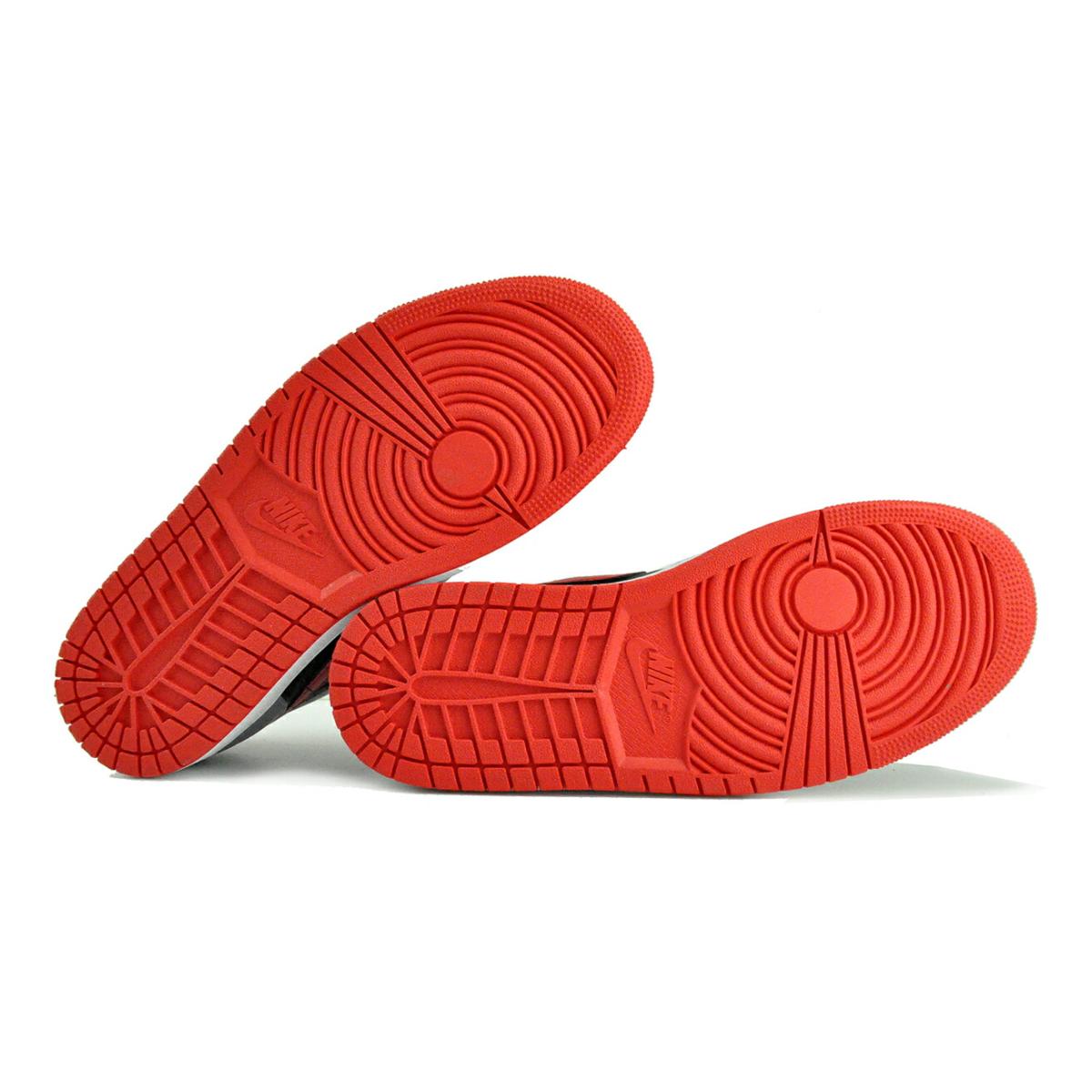 新年価格　NIKE AIR JORDAN1 RETRO ブラック×ファイア　レッド　「ブレッド トゥ」サイズ27cm NIKE（ナイキ） NIKE AIR JORDAN 1 LOW blk/fire red-cement grey