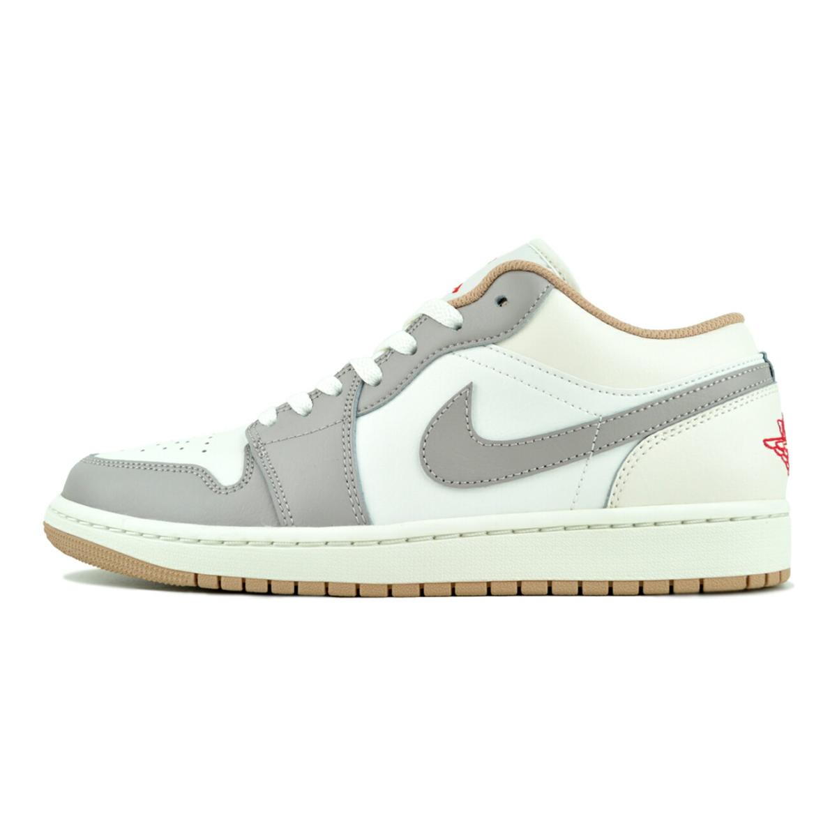 極美品 Nike Air Jordan Low グレー/レッド26.5cm エア ジョーダン 1 NIKE AIR JORDAN LOW sail/fire red-college