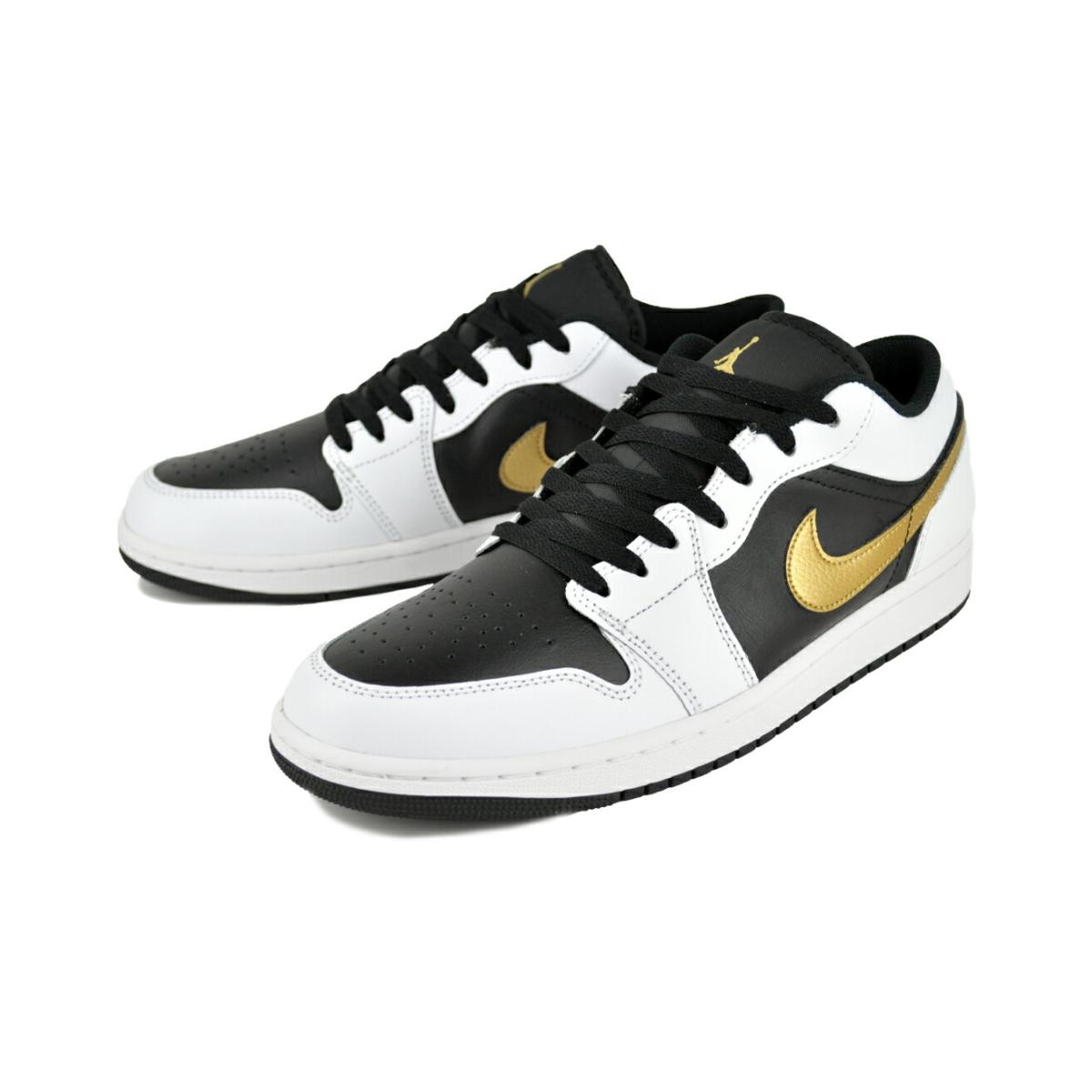 エア ジョーダン 1 NIKE AIR JORDAN LOW wht/metallic gold-blk 553558 