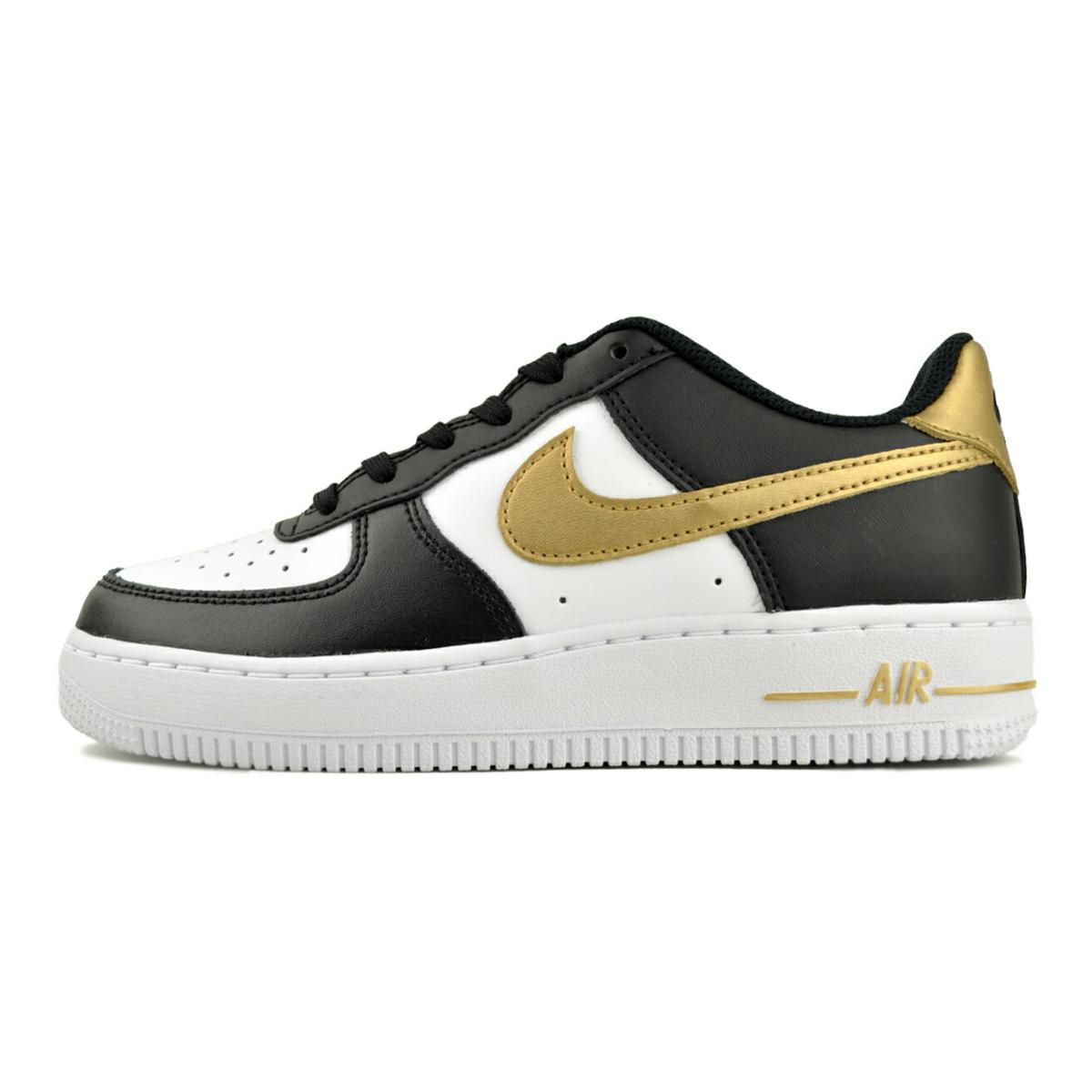 エア フォース 1 NIKE AIR FORCE 1(GS) blk/metallic gold-blk ct3839