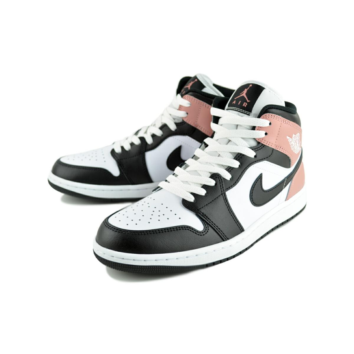 エア ジョーダン 1 NIKE AIR JORDAN MID wht/blk-rust pink dq8426-100