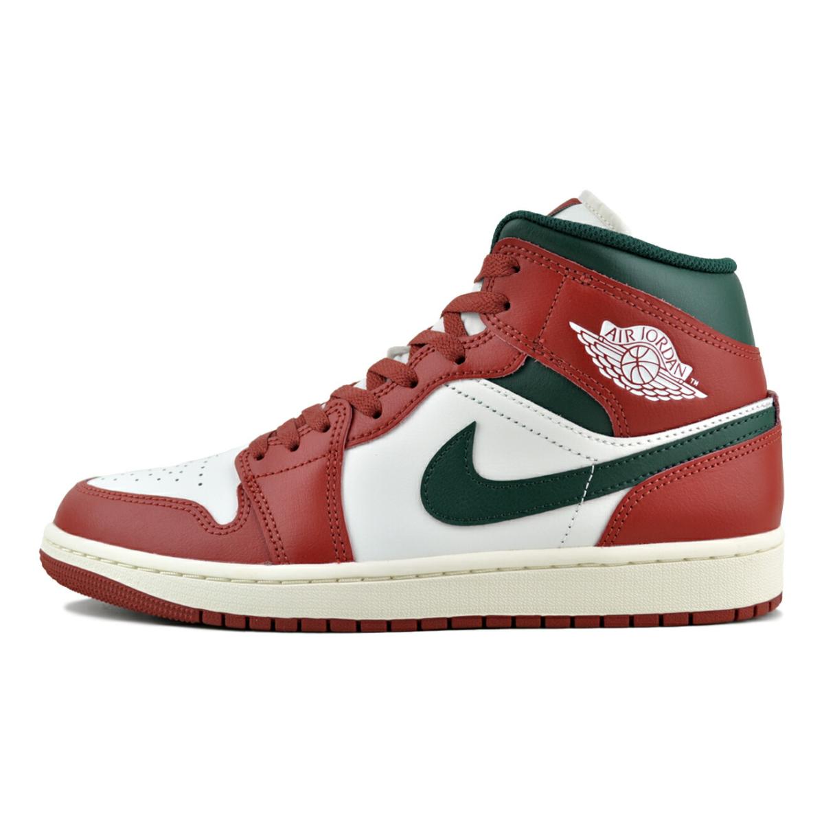 エア ジョーダン 1 NIKE AIR JORDAN MID sail/midnight green dq8426