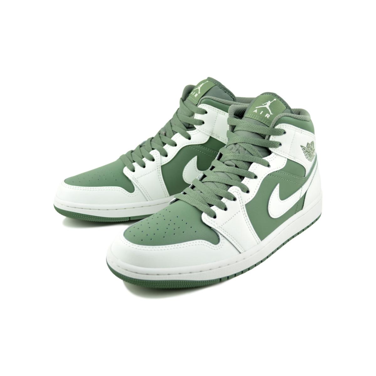エア ジョーダン 1 NIKE AIR JORDAN MID summit wht/vintage lichen