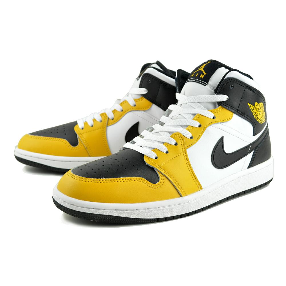 NIKE（ナイキ） NIKE AIR JORDAN 1 MID yellow ochre/black-white