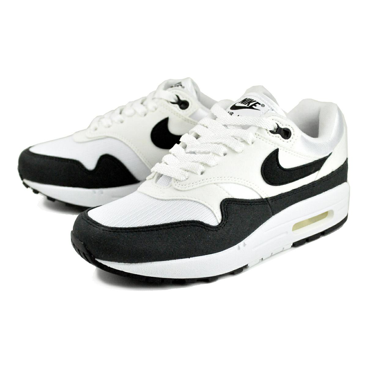 Nike Air Max ブラック/ホワイト NIKE（ナイキ） NIKE WMNS AIR MAX 1 wht/blk-summit wht dz2628-102