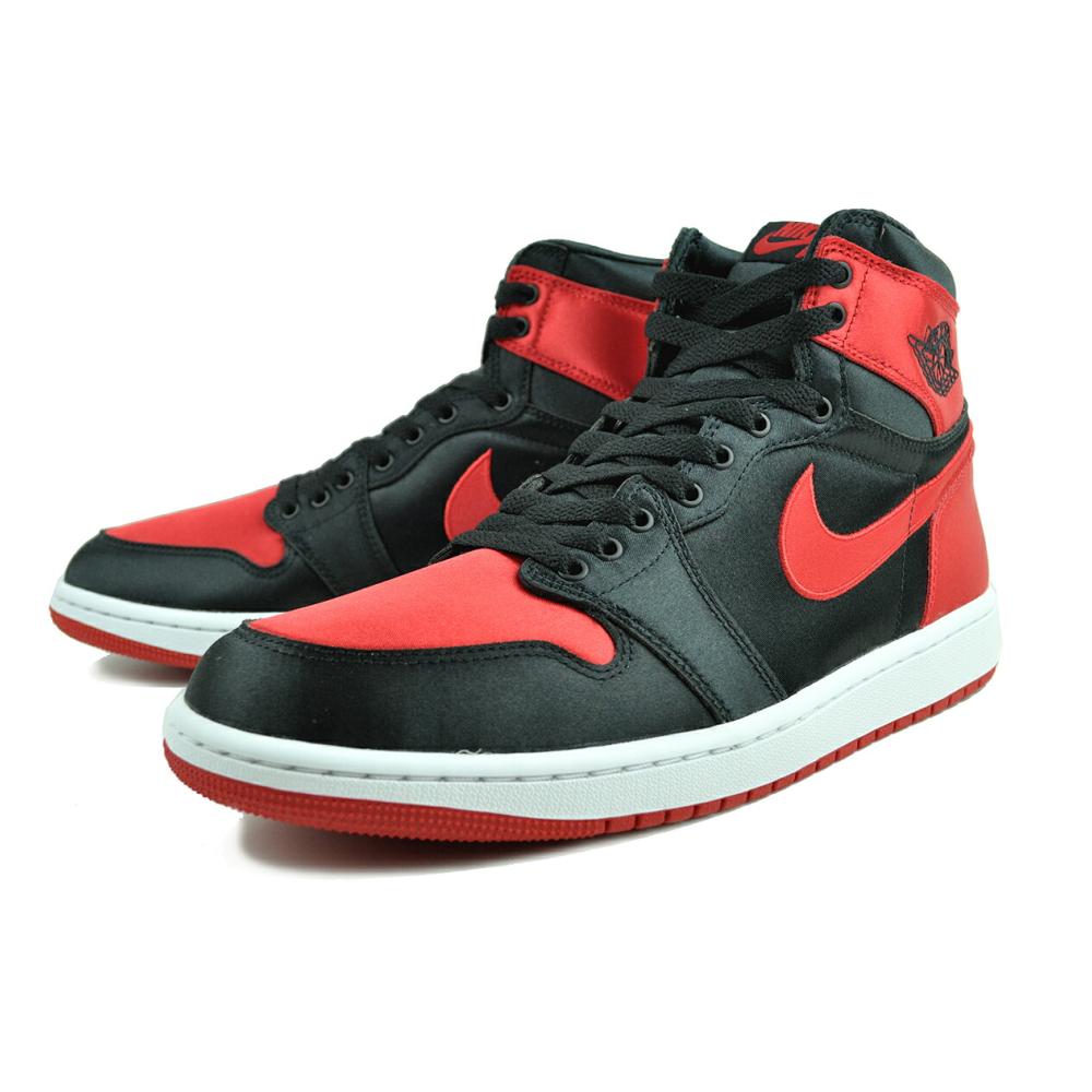 NIKE（ナイキ） NIKE WMNS AIR JORDAN 1 RETRO HI OG SATIN BRED black