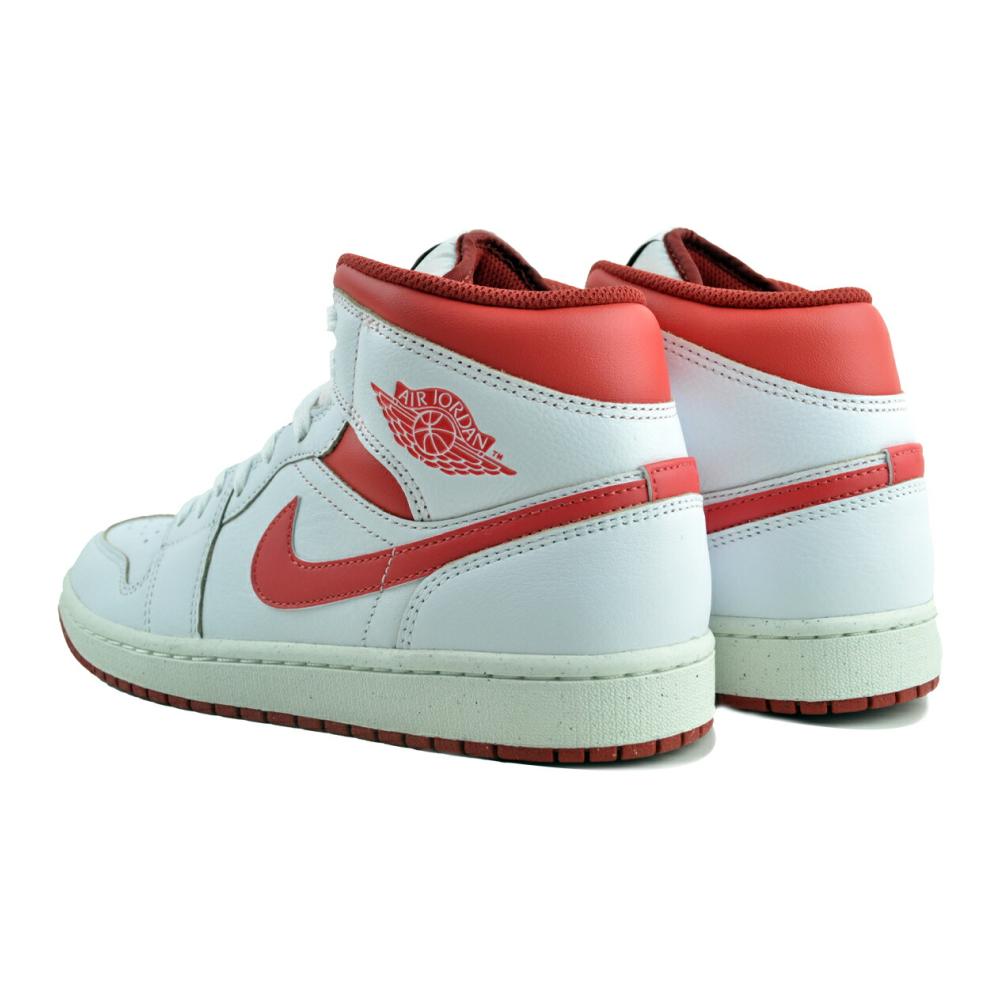 NIKE（ナイキ） NIKE AIR JORDAN 1 MID SE white/lobster-dune red
