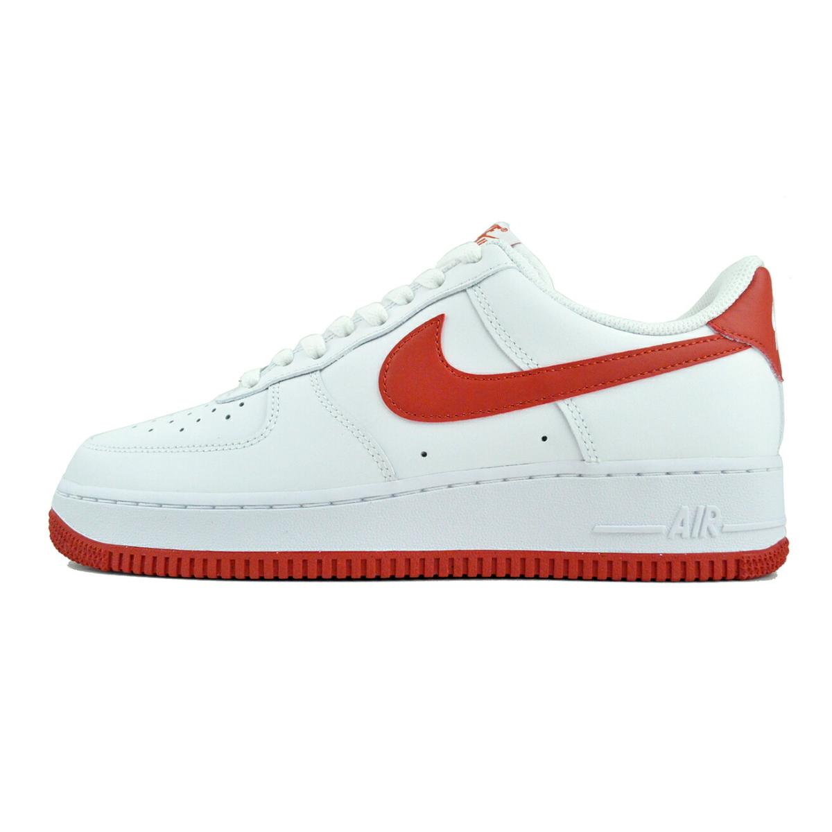 NIKE ナイキ エアフォース ロー スニーカー AIR FORCE 1 07 WHITE/DRAGON RED ( 白 ホワイト 赤 レッド メンズ FJ4146-106 ) NIKE（ナイキ） NIKE AIR FORCE 1 07 wht/dragon red-wht fj4146-106