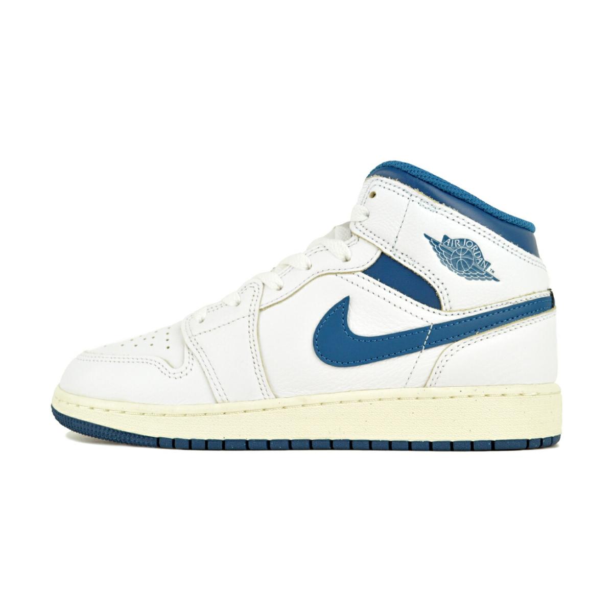 エア ジョーダン 1 NIKE AIR JORDAN MID SE(GS) wht/industrial blue
