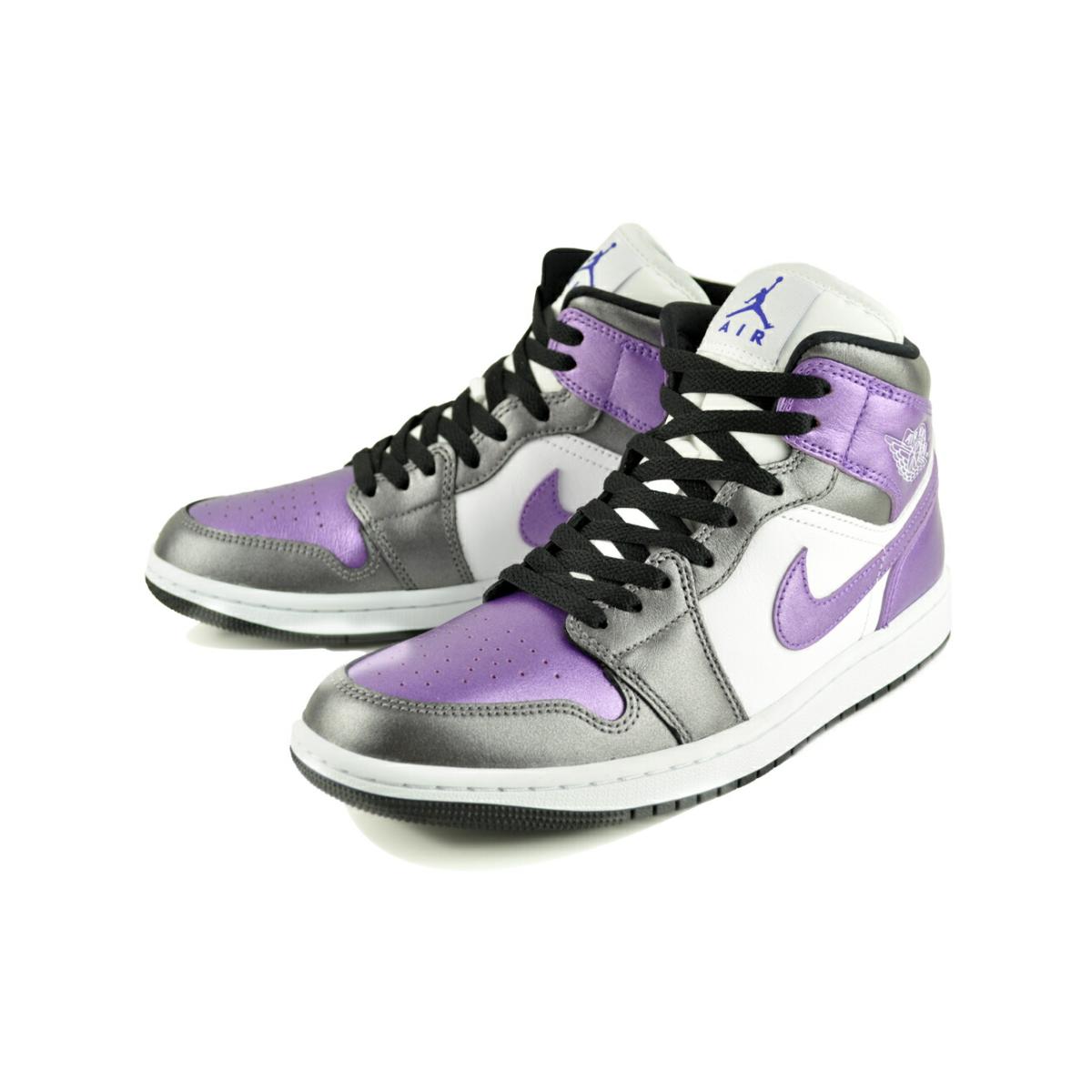 エア ジョーダン 1 NIKE WMNS AIR JORDAN MID SE wht/grape ice-blk