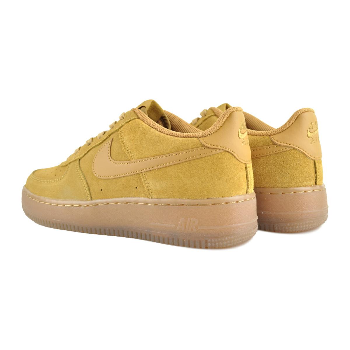 NIKE（ナイキ） NIKE AIR FORCE 1 LV8(GS) wheat/wheat-gum light