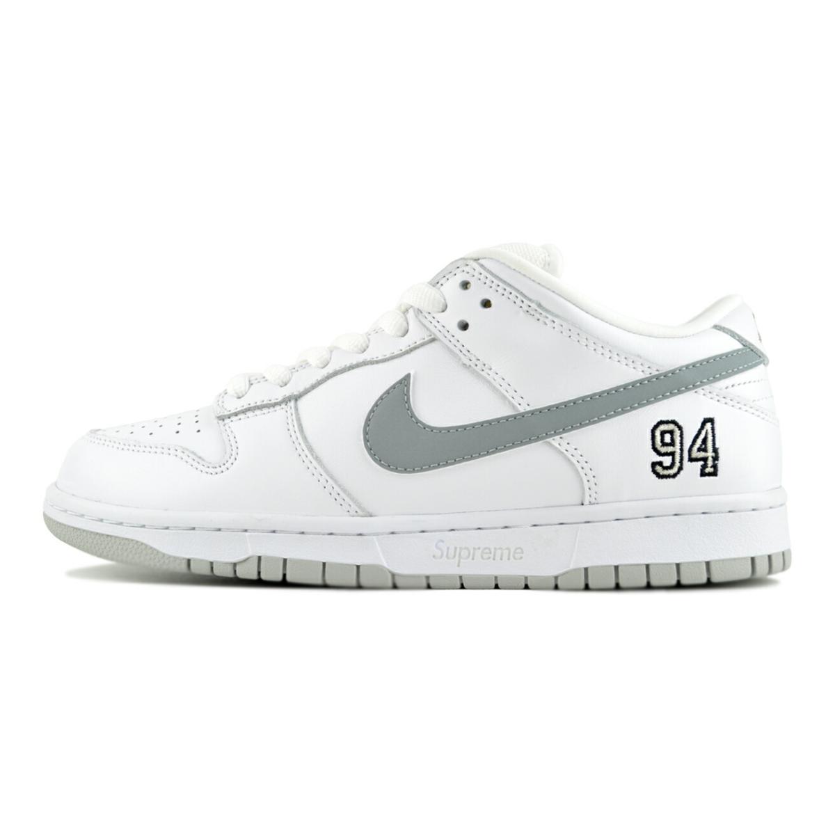 NIKE / SB DUNK LOW_SB ダンク ロー/28cm/WHT ダンク（NIKE） NIKE SB DUNK LOW OG QS SUPREME wht/metallic silver