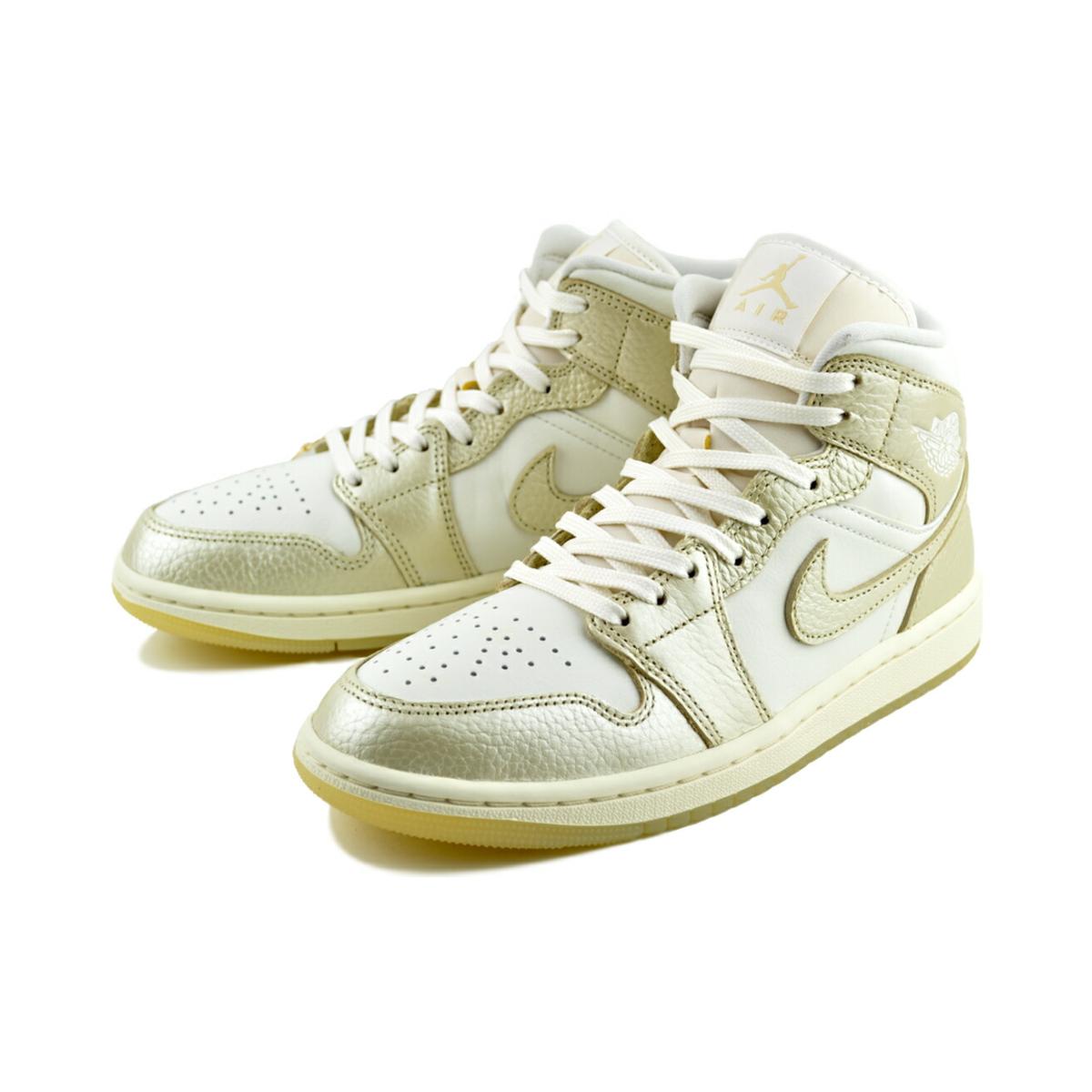 エア ジョーダン 1 NIKE WMNS AIR JORDAN MID SE sail/team gold-pale