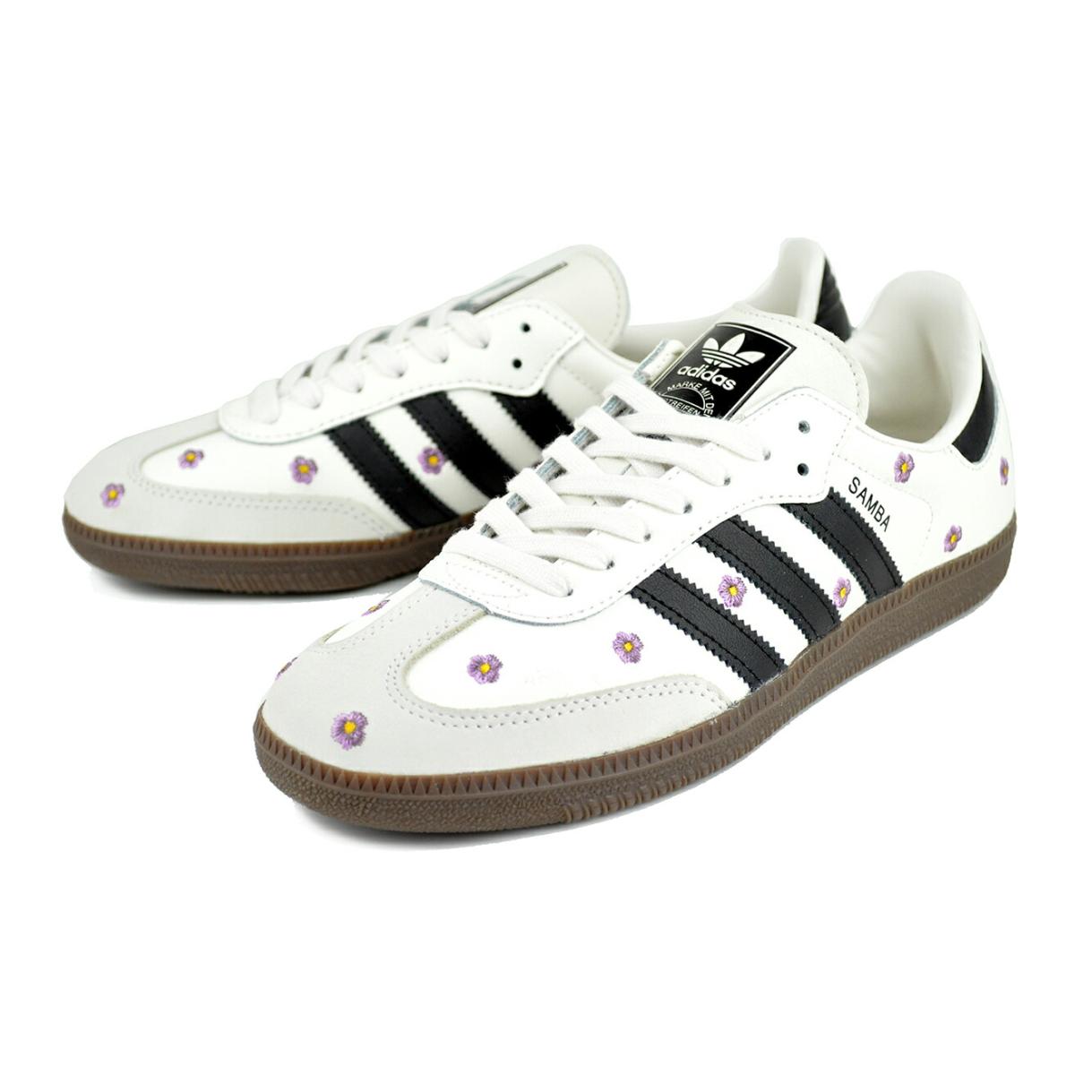 美品✨adidas samba サンバ ホワイト/ブラック 展示品 adidas（アディダス） adidas SAMBA OG W CLOWHI/CBLACK/GUM5 if4398