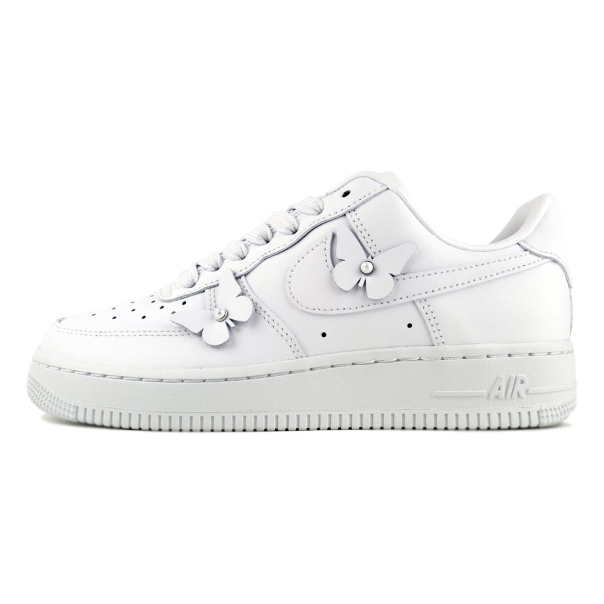 エア フォース 1 NIKE WMNS AIR FORCE LOW wht/wht-blk ih4480-100