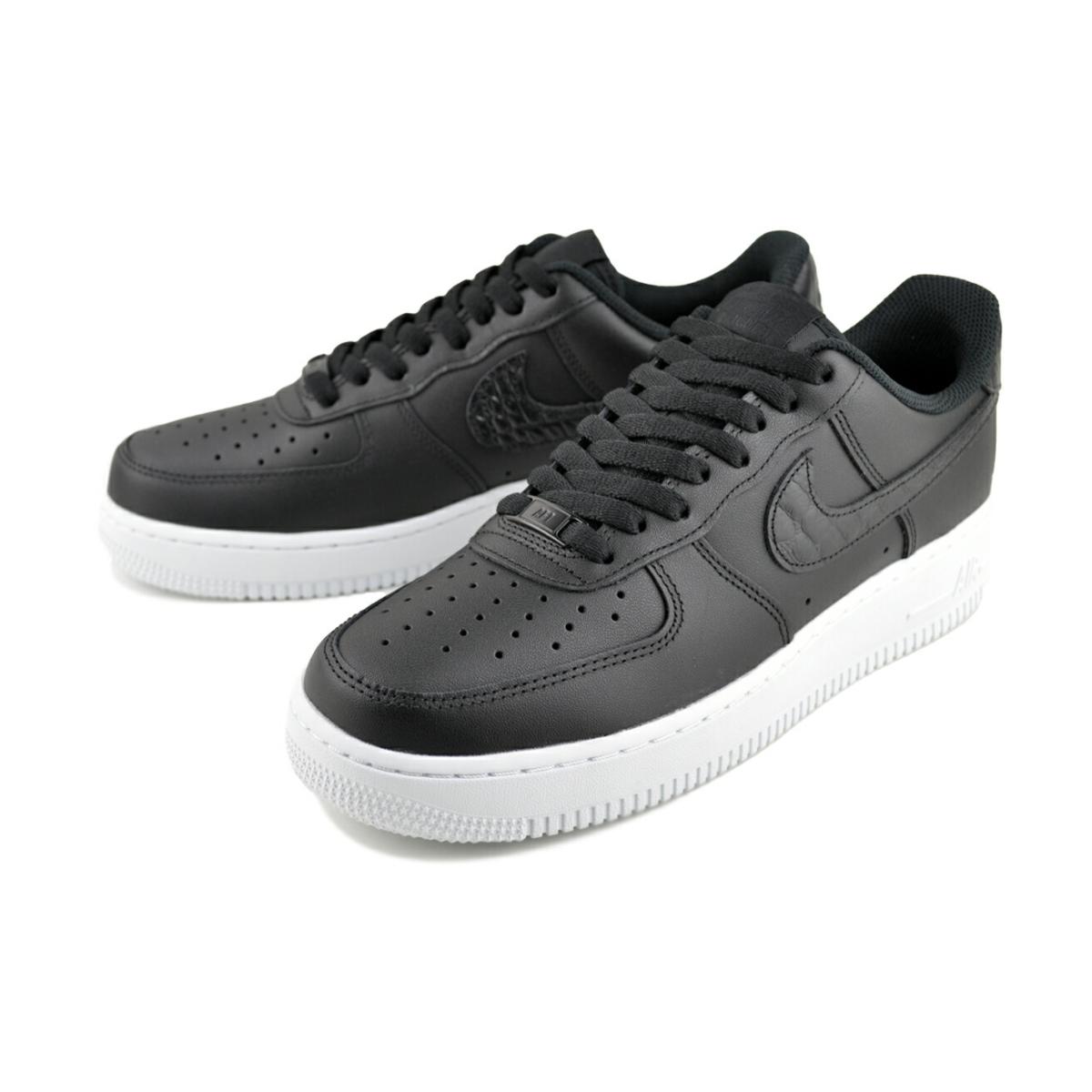 エア フォース 1 NIKE WMNS AIR FORCE 07 SE blk/blk-neutral grey-wht