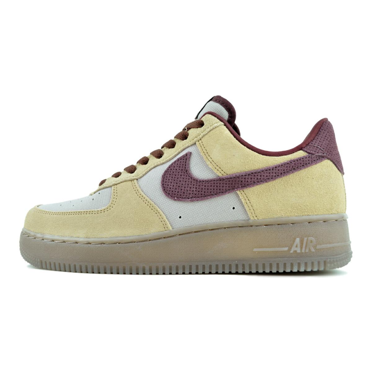 エア フォース 1 NIKE AIR FORCE 07 PREMIUM linen/burgundy crush