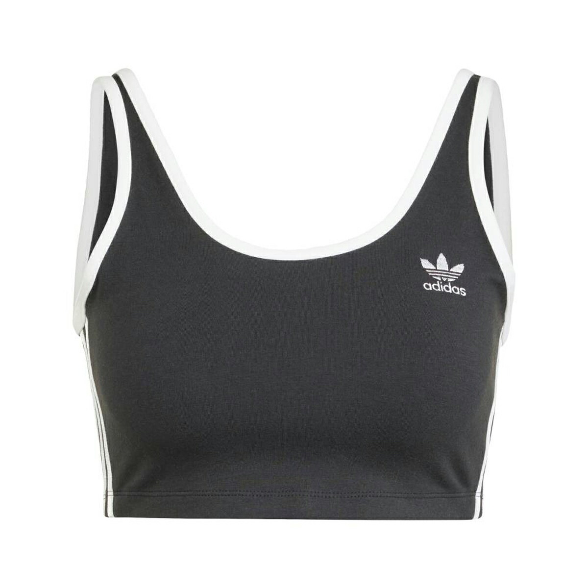 adidas（アディダス） adidas 3 STRIPES ADICOLOR SPORT BRA BLACK