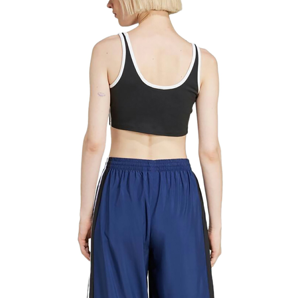 adidas（アディダス） adidas 3 STRIPES ADICOLOR SPORT BRA BLACK