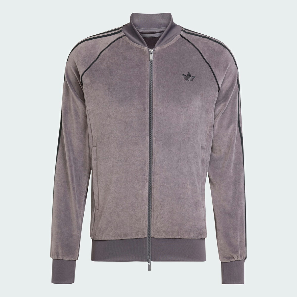 adidas（アディダス） adidas VELOUR SST TRACK TOP GREY STRATA