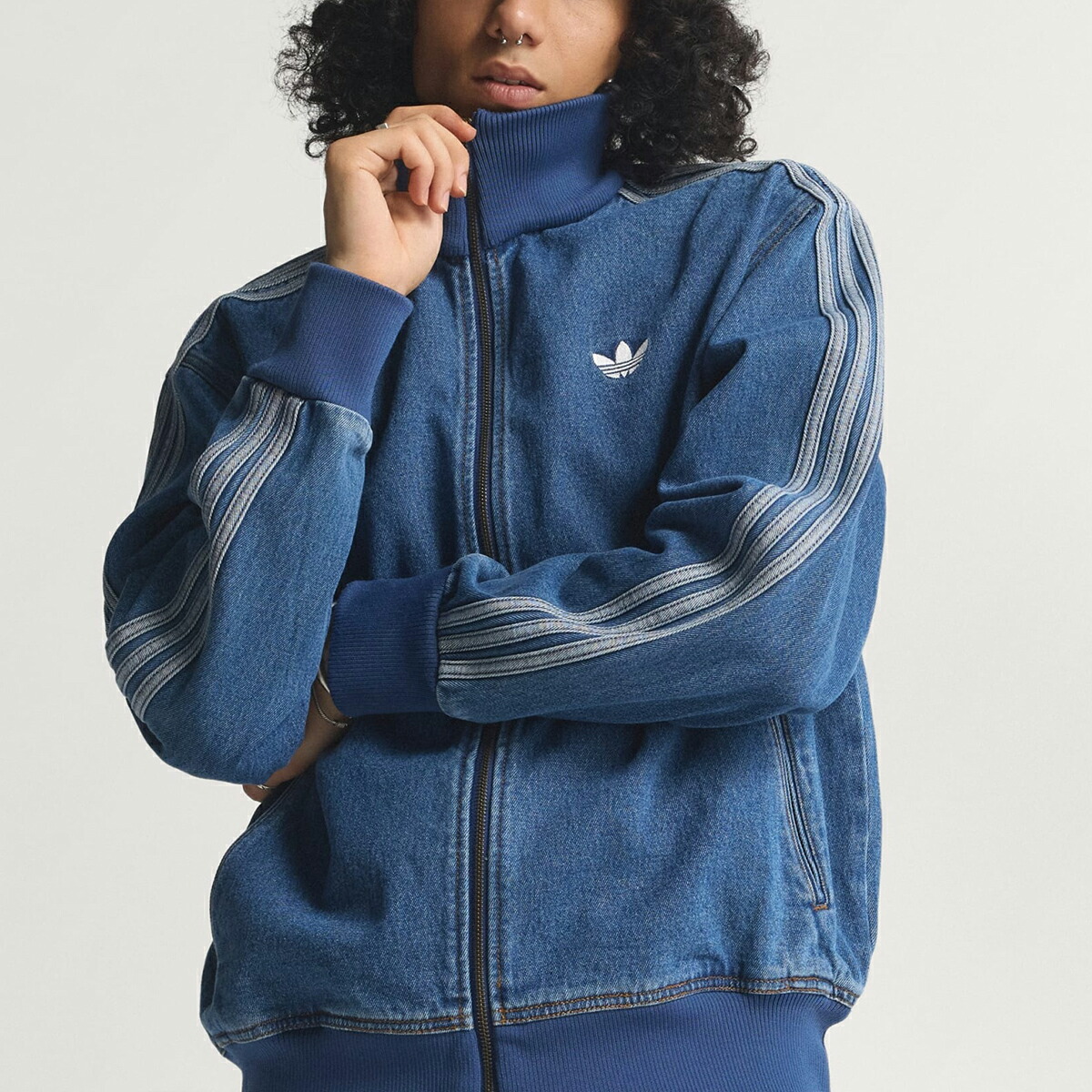 adidas DENIM TRACK TOPアディダス デニム トラック トップ adidas（アディダス） adidas ADICOLOR DENIM FIREBIRD TRACK TOP