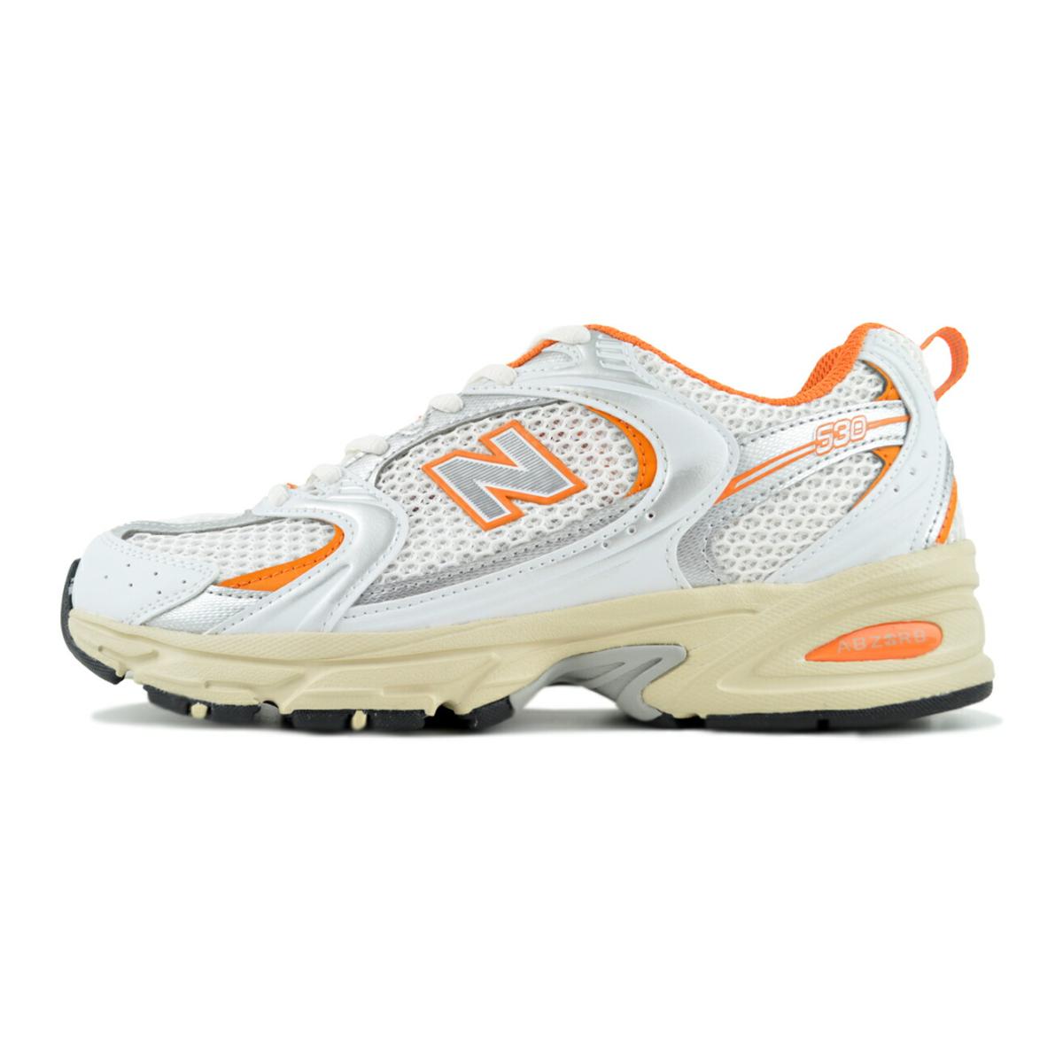 New Balance ニューバランス スニーカー MR530EB WHITE GRAY ORANGE シューズ メッシュ NewBalance530 ランニングシューズ オレンジ New Balance（ニューバランス） NEW BALANCE MR530EB WHITE ORANGE