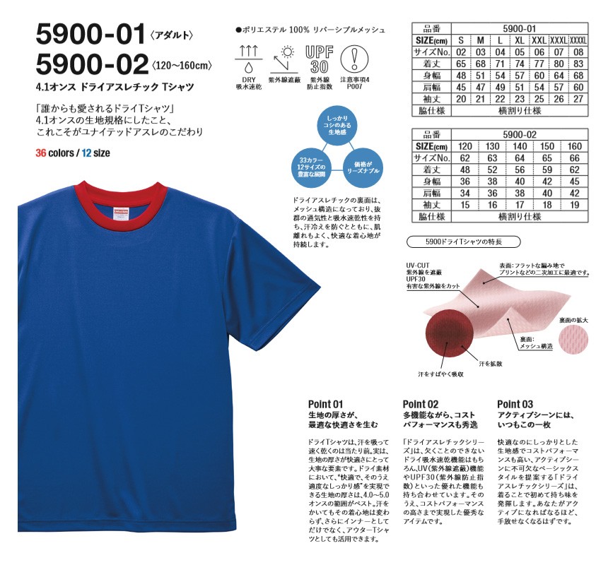 Tシャツ ドライ メンズ 無地 半袖 UnitedAthle ユナイテッドアスレ 4.1オンス 大きいサイズ キングサイズ ドライアスレチックTシャツ  吸汗速乾 5900-01 通販A15 :5900-01-B:メンズファッションリミテッド - 通販 - Yahoo!ショッピング