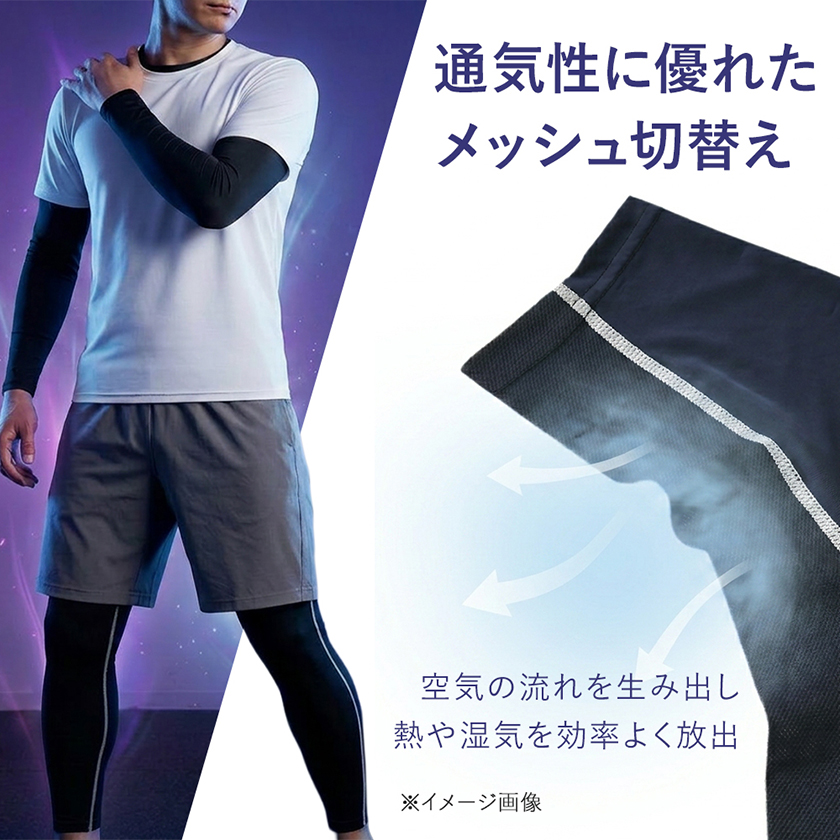 �⊴ �C���i�[ �����Y �ڐG�⊴ �R���v���b�V���� ���� ���� ���M���X UV�J�b�g UPF50+ �ՔM ���b�V�� �z������ �ėp �A���_�[�E�F�A �yE2-1549�z �ʔ�M15 �֘A�摜2