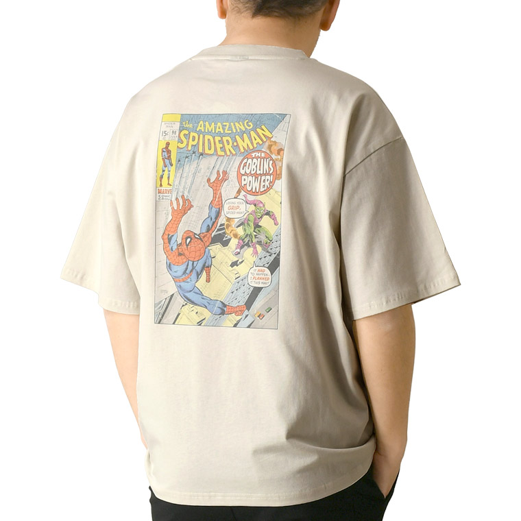 MARVEL（マーベル） スパイダーマン 半袖 tシャツ メンズ オーバー 