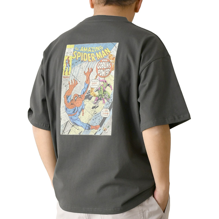 MARVEL（マーベル） スパイダーマン 半袖 tシャツ メンズ オーバー