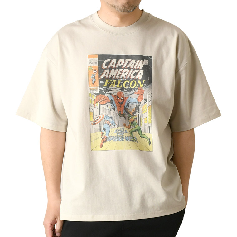 MARVEL（マーベル） スパイダーマン 半袖 tシャツ メンズ オーバー 
