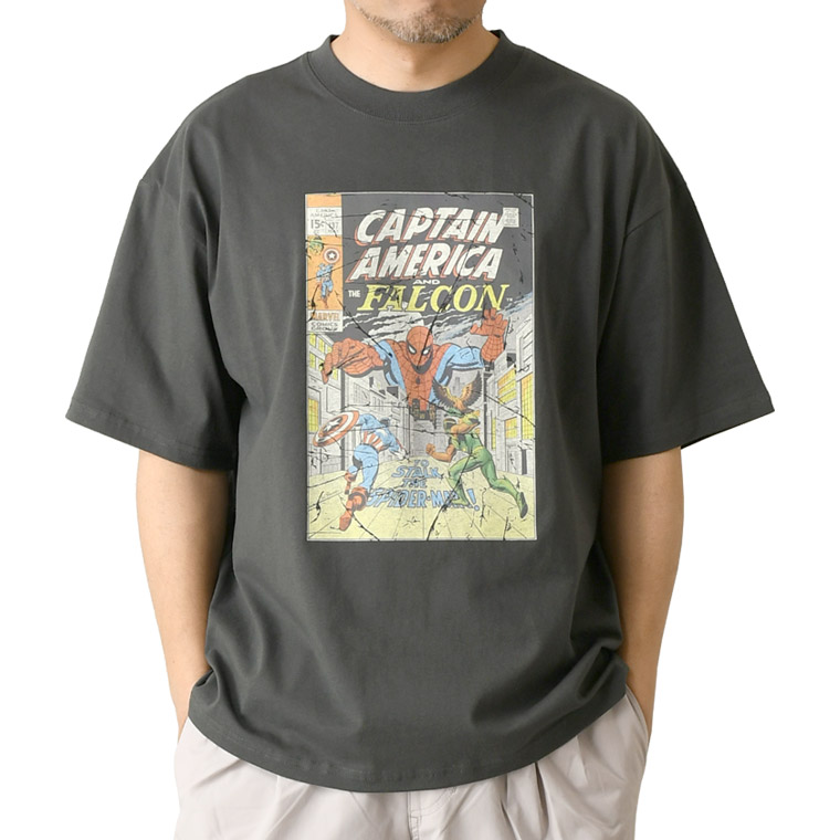 MARVEL（マーベル） スパイダーマン 半袖 tシャツ メンズ オーバー