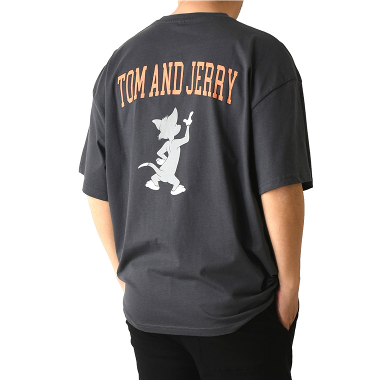 TOM & JERRY トムとジェリー アメコミ バックプリント 半袖 tシャツ メンズ ビッグT ユニセックス オーバーサイズ 【I2-1293】 送料無料 通販A15｜limited｜09