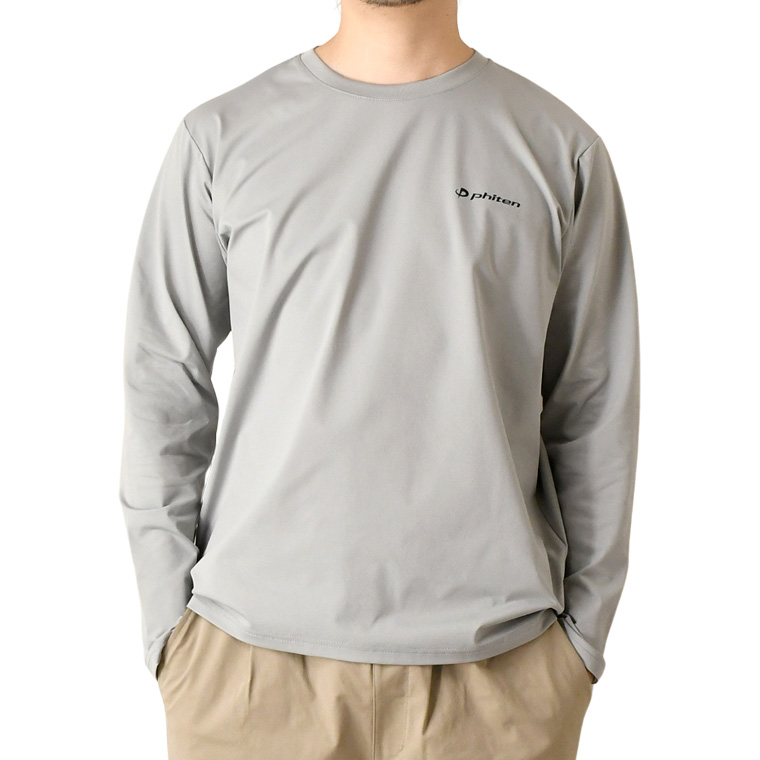 Phiten（ファイテン） 長袖Tシャツ メンズ アクアチタン 吸汗速乾