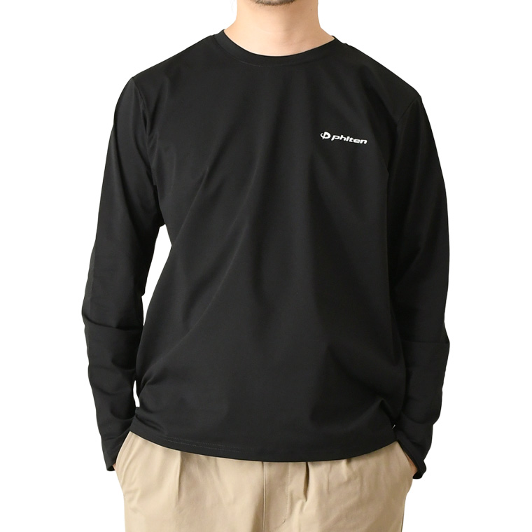 Phiten（ファイテン） 長袖Tシャツ メンズ アクアチタン 吸汗速乾