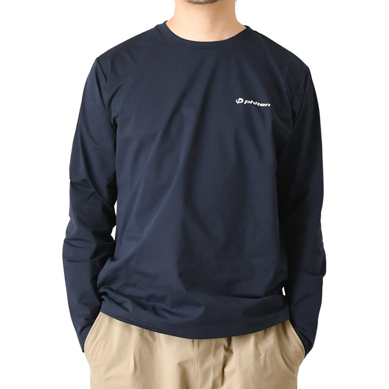 Phiten（ファイテン） 長袖Tシャツ メンズ アクアチタン 吸汗速乾