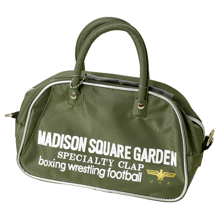 【きつね】マジソンバッグ ボストン ブラック&ミニショルダー パープル MADISON SQUARE GARDEN ミニボストンショルダー《パープル》新品