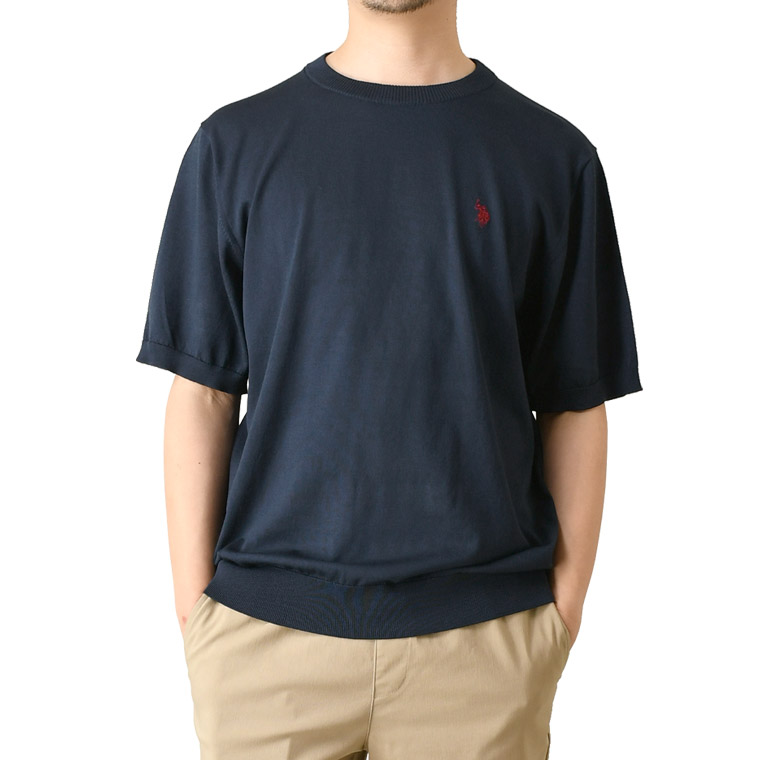 U.S. POLO ASSN.（ユーエスポロアッスン） サマーニット メンズ 半袖
