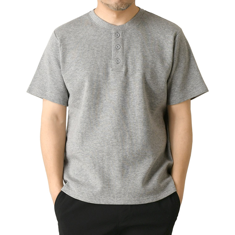 LIMITED SELECT オーガニックコットン ワッフルtシャツ メンズ