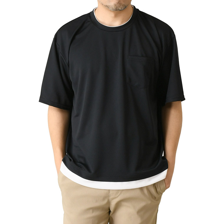 完璧主義 LIMITED SELECT レイヤード 半袖 ビッグシルエット tシャツ Clothing
