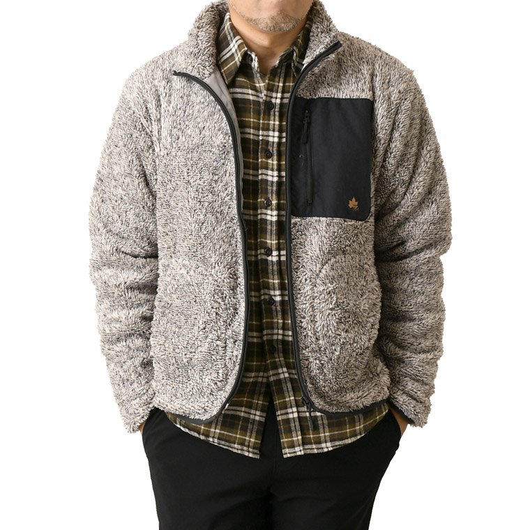 LOGOS（ロゴス） シャギーボア フリース ジャケット メンズ アウトドア