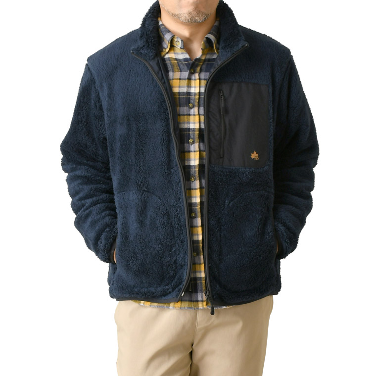 LOGOS（ロゴス） シャギーボア フリース ジャケット メンズ アウトドア