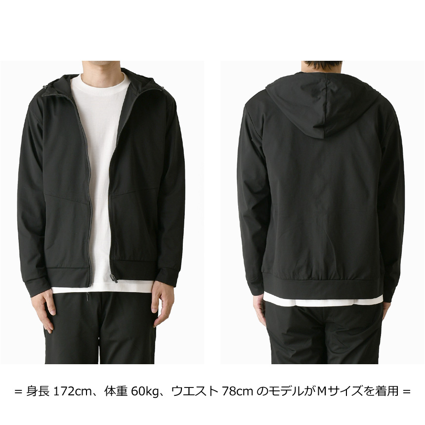 LIMITED SELECT ドライ ストレッチ ジップパーカー メンズ 長袖