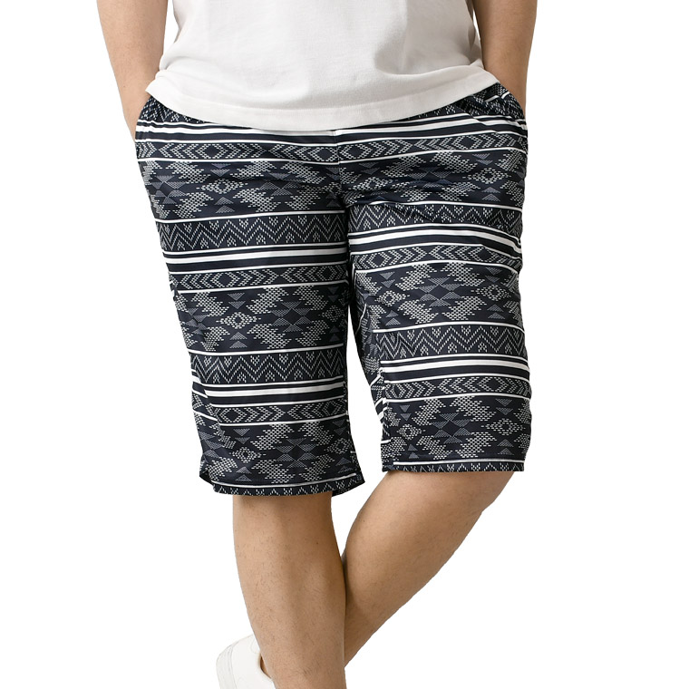 接触冷感 吸汗 速乾 ハーフパンツ メンズ ひざ下 ストレッチ ショートパンツ ドライ UVカット 夏用 総柄 スポーツ 派手 アウトドア【RQ1136】送料無料 通販A15 | LIMITED SELECT | 05